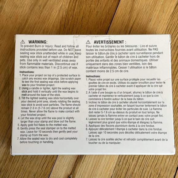 NIP - Recollections - Valentines Day - Heart & Gold Leaf Sealing Wax Kit - Picture 2 of 4